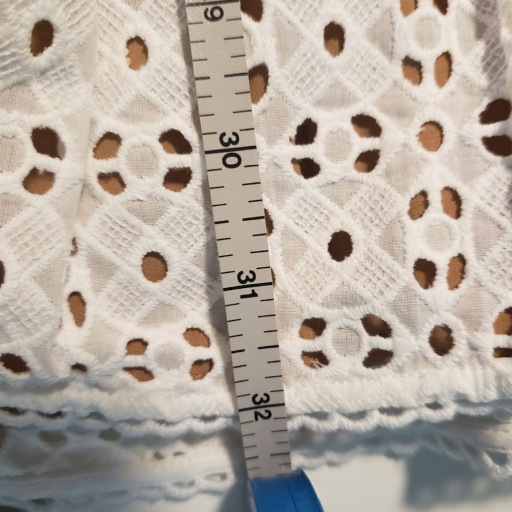 Michael Kors Cottagecore White Eyelet Skirt - Picture 11 of 12